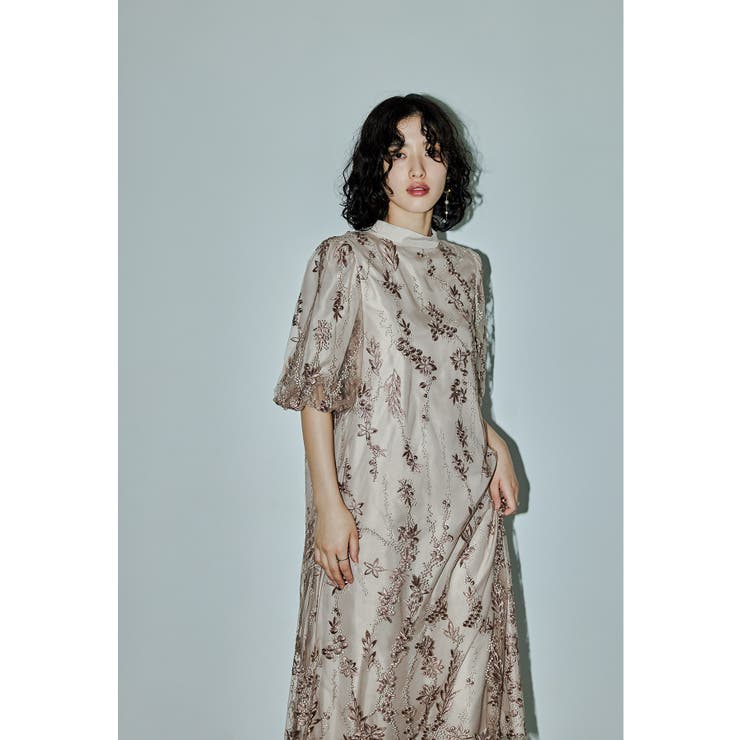 niana ニアナ 刺繍レースAラインドレス[品番：FT000009824]｜Fashion