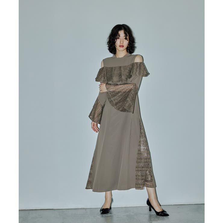 niana ニアナ スリーブスリットマーメイドドレス | Fashion Letter | 詳細画像3 