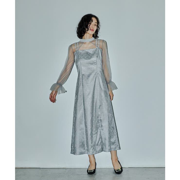 niana ニアナ チュールボレロ幾何学レースドレス | Fashion Letter | 詳細画像15 