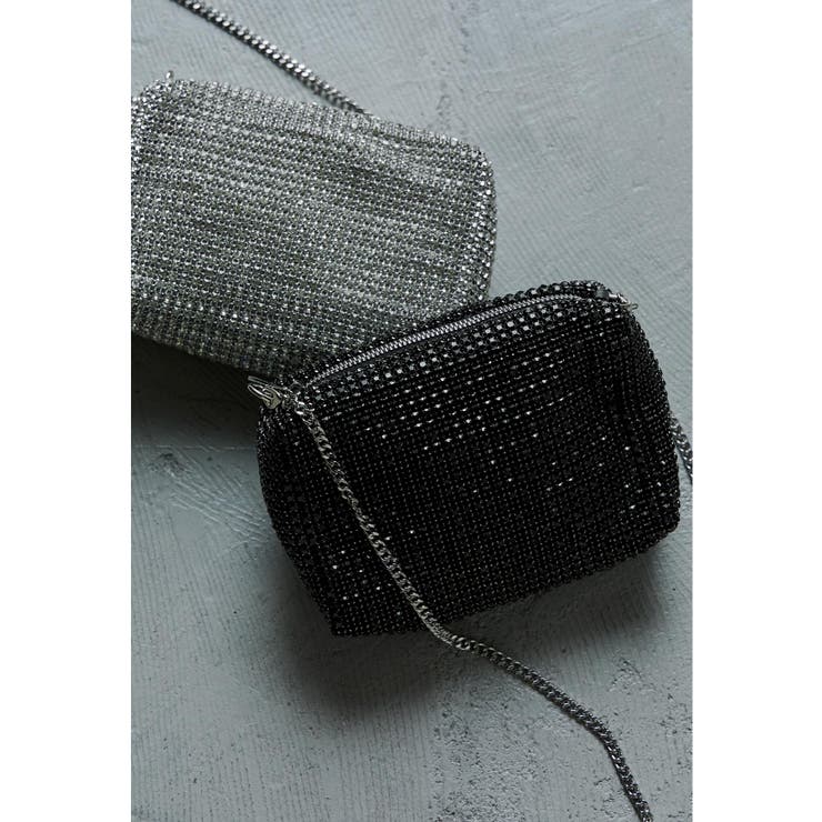 ブラック | niana ニアナ ビジューボックスバッグ | Fashion Letter