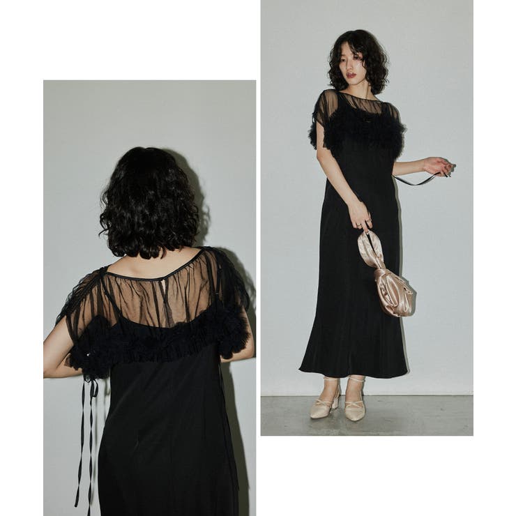 niana ニアナ ボリュームソフトチュールドレス | Fashion Letter | 詳細画像8 