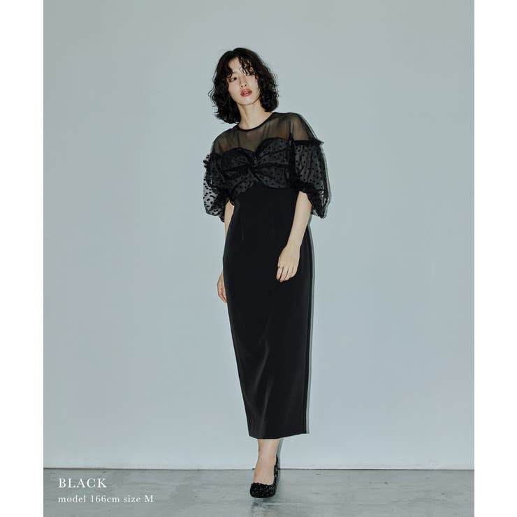 niana ニアナ フロッキードットワンピース | Fashion Letter | 詳細画像2 