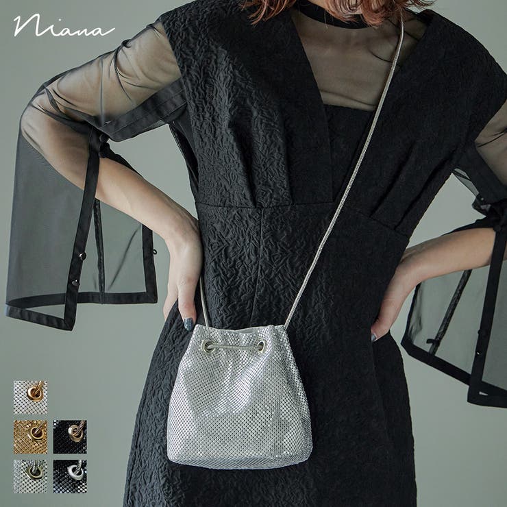 niana ニアナ 2wayメタルメッシュショルダーバッグ | Fashion Letter | 詳細画像1 
