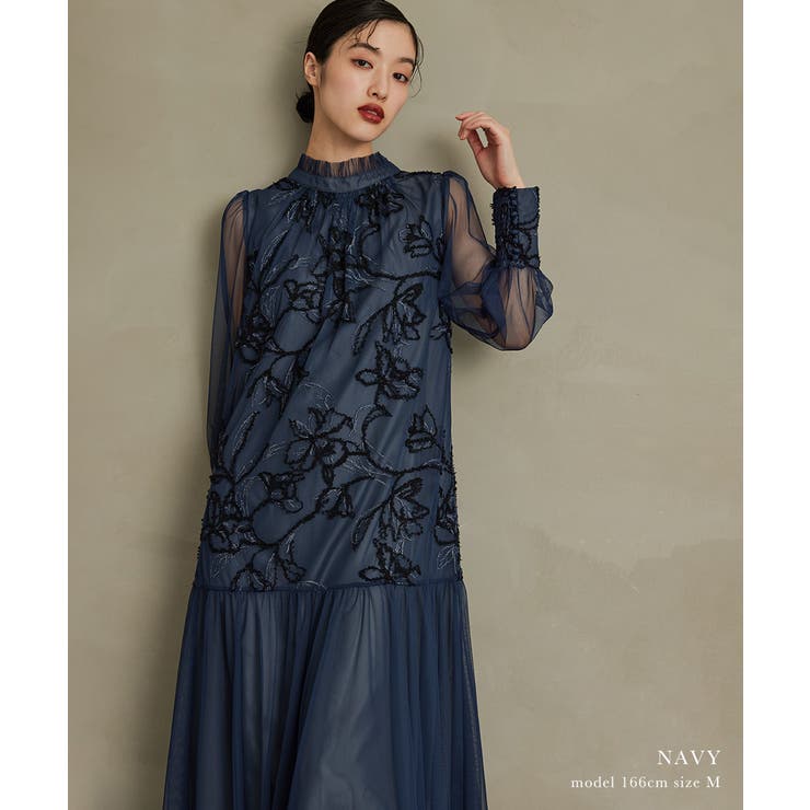 niana ニアナ フェザーフラワーチュールドレス[品番