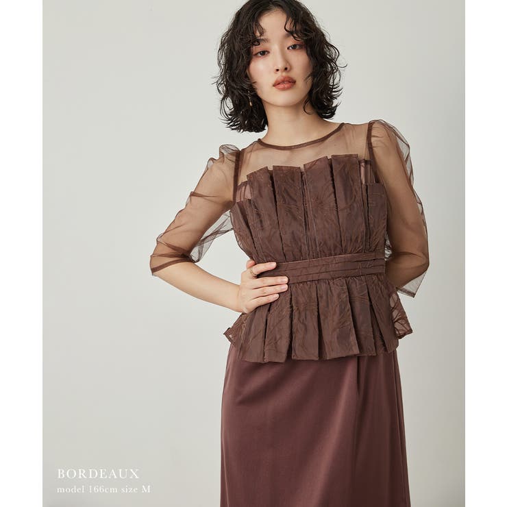 niana フラリッシュペンシルドレス オケージョンドレス ワンピース フラリッシュペンシルドレス 結婚式 二次会 成人式 同窓会
