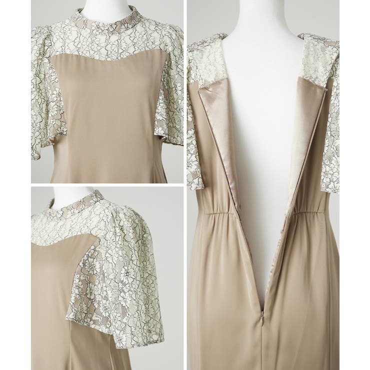 niana ニアナ ラメレース切り替えマーメイドドレス | Fashion Letter | 詳細画像18 