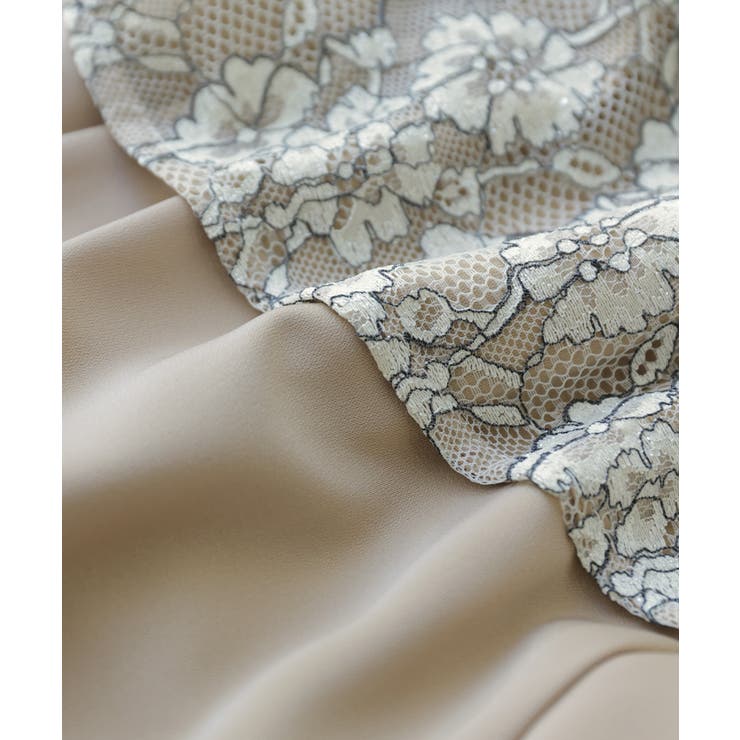 niana ニアナ ラメレース切り替えマーメイドドレス | Fashion Letter | 詳細画像19 