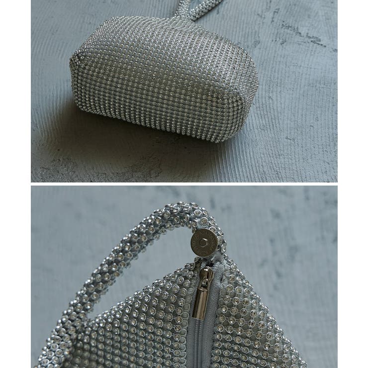 niana ニアナ ラインストーンワンハンドルミニバッグ[品番