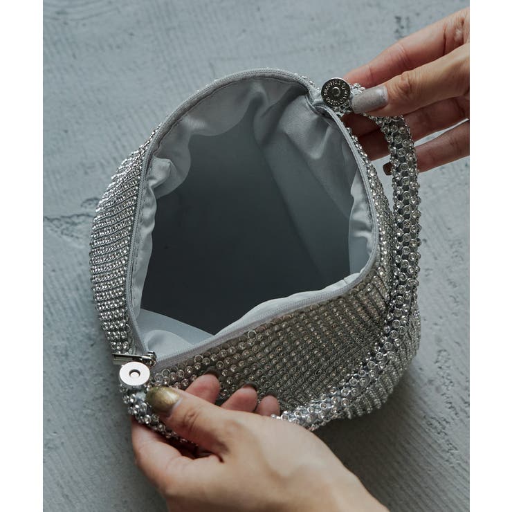 niana ニアナ ラインストーンワンハンドルミニバッグ[品番