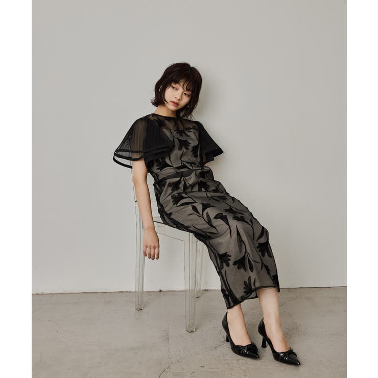 niana ニアナ サーキュラースリーブフラワードレス[品番：FT000009947]｜Fashion  Letter（ファッションレター）のレディースファッション通販｜SHOPLIST（ショップリスト）
