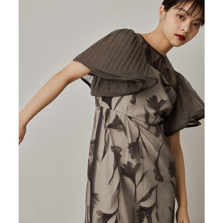 niana ニアナ サーキュラースリーブフラワードレス[品番：FT000009947