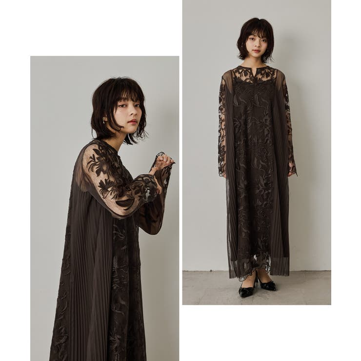 niana ニアナ エスニックサイドプリーツドレス[品番