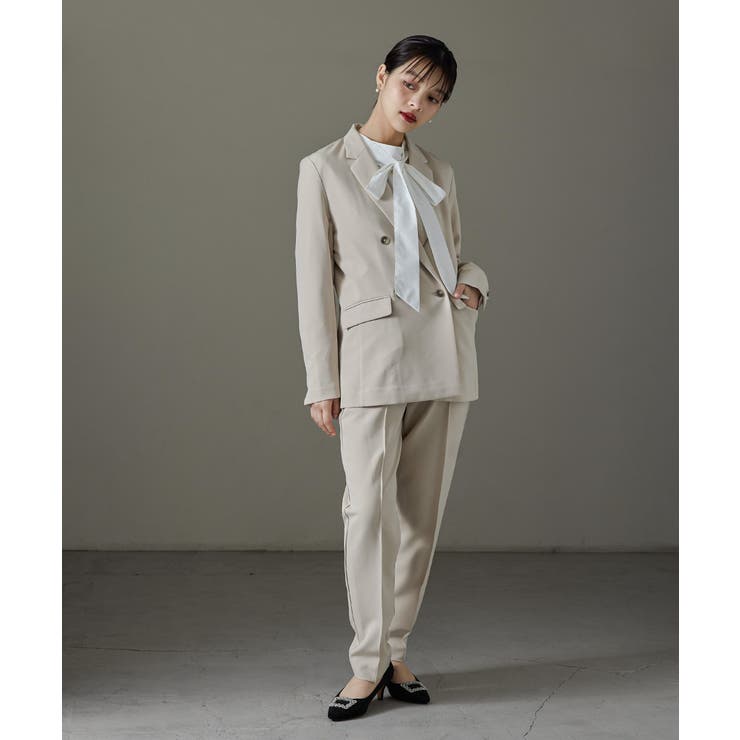 niana ニアナ ベーシックデザインパンツスーツ | Fashion Letter | 詳細画像3 