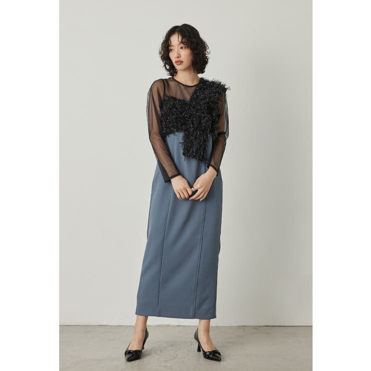 niana ニアナ フリンジグリッターノットドレス[品番：FT000009868]｜Fashion  Letter（ファッションレター）のレディースファッション通販｜SHOPLIST（ショップリスト）