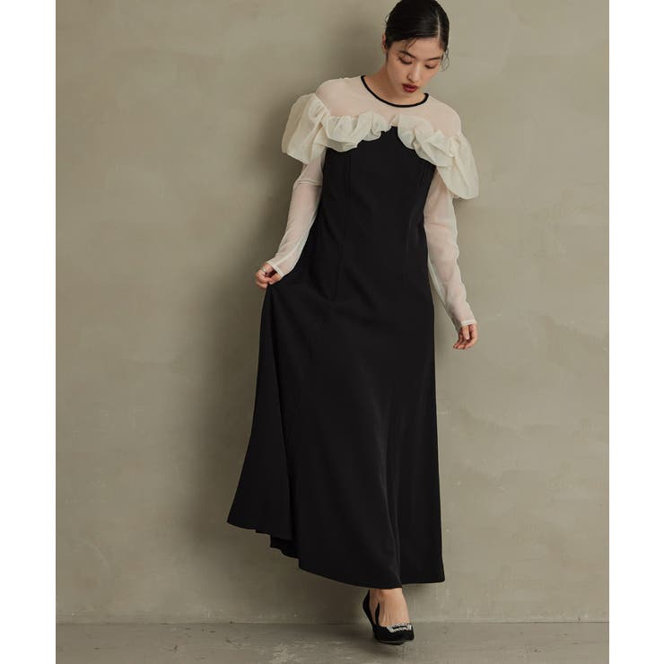 niana ニアナ フリルフレアドレス[品番：FT000009885]｜Fashion