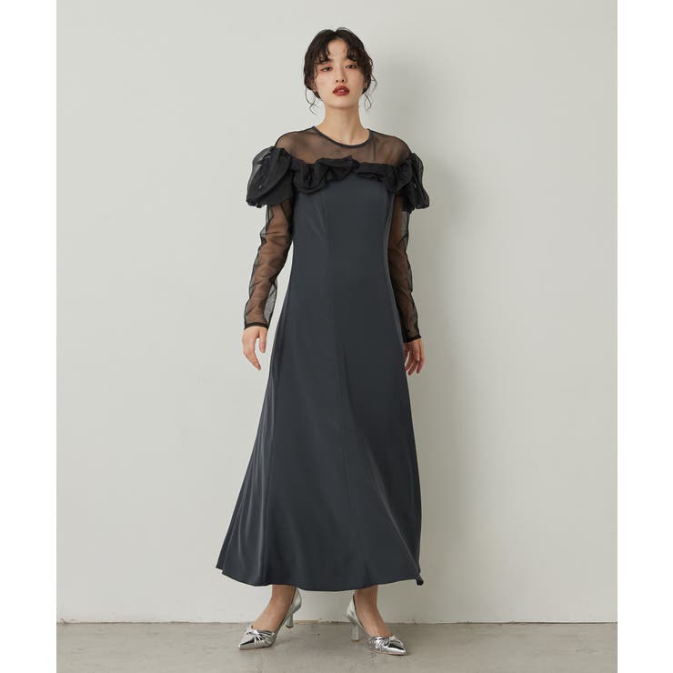 niana ニアナ フリルフレアドレス | Fashion Letter | 詳細画像7 