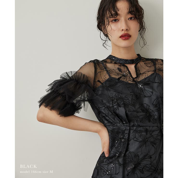 niana ニアナ スパンコール刺繍レースドレス[品番：FT000009881]｜Fashion  Letter（ファッションレター）のレディースファッション通販｜SHOPLIST（ショップリスト）