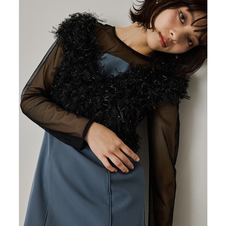 niana ニアナ フリンジグリッターベストセットドレス[品番