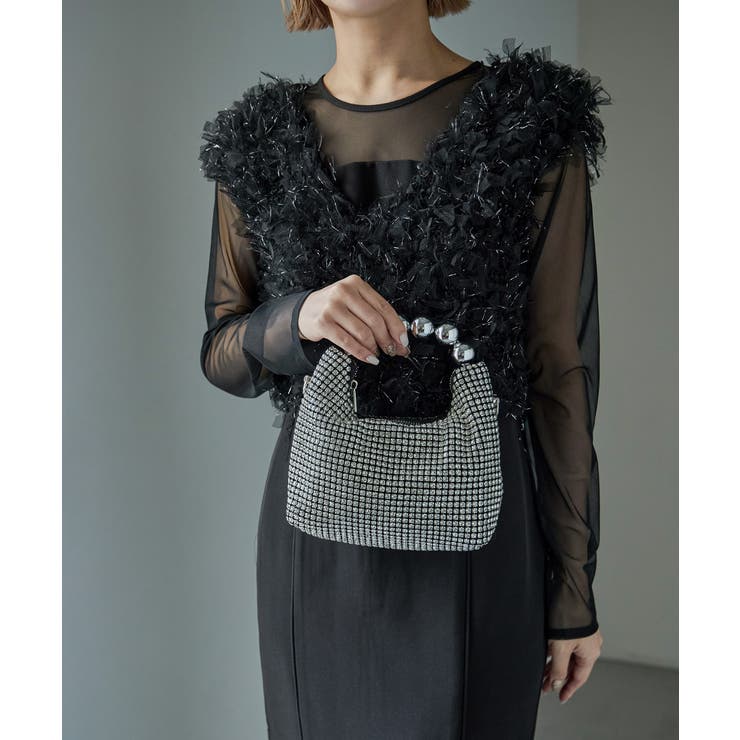 VALENTINO ビジューバッグショルダーバッグパーティーバッグレース