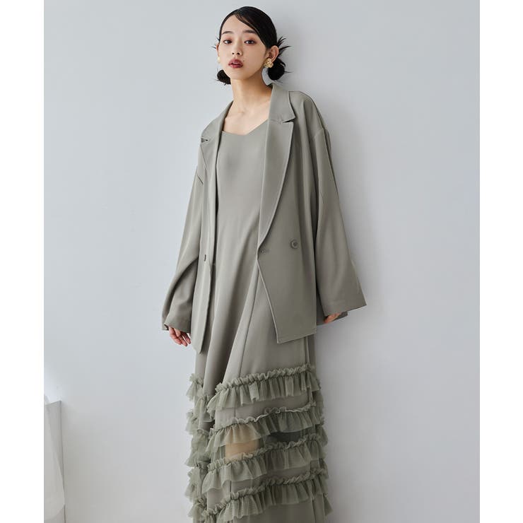 niana ニアナ トランスペアレントヘムセットアップドレス | Fashion Letter | 詳細画像4 