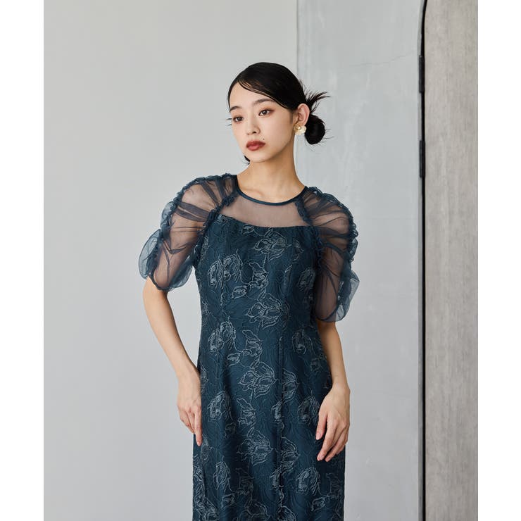niana ニアナ 刺繍レースギャザースリーブドレス[品番：FT000010129]｜Fashion  Letter（ファッションレター）のレディースファッション通販｜SHOPLIST（ショップリスト）