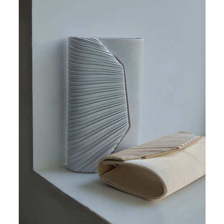 niana ニアナ プリーツスクエアクラッチバッグ | Fashion Letter | 詳細画像2 