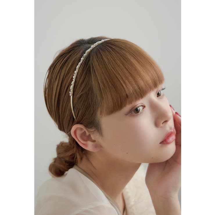 ゴールド | niana ニアナ パールビーズカチューシャ | Fashion Letter