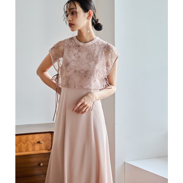 niana ニアナ スパンコールレースドッキングドレス[品番 niana ニアナ スパンコールレースドッキングドレス[品番