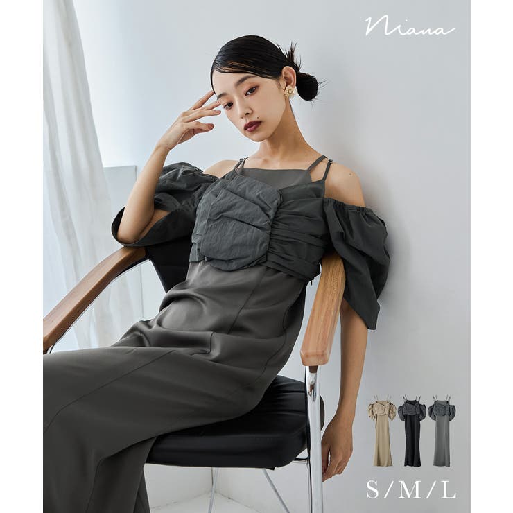 niana ニアナ ディテールトップスセットドレス | Fashion Letter | 詳細画像1 