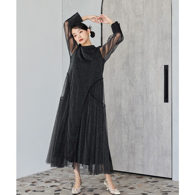 niana ニアナ ラメチュールAラインドレス[品番：FT000010122