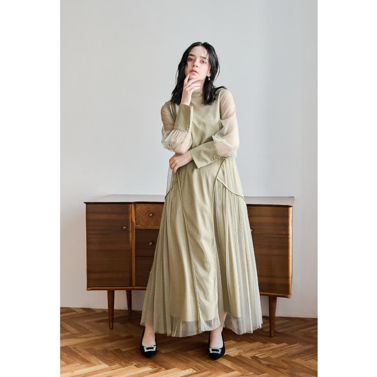 niana ニアナ ラメチュールAラインドレス[品番：FT000010122