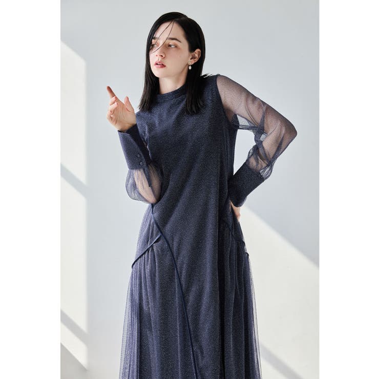 niana ニアナ ラメチュールAラインドレス[品番：FT000010122]｜Fashion