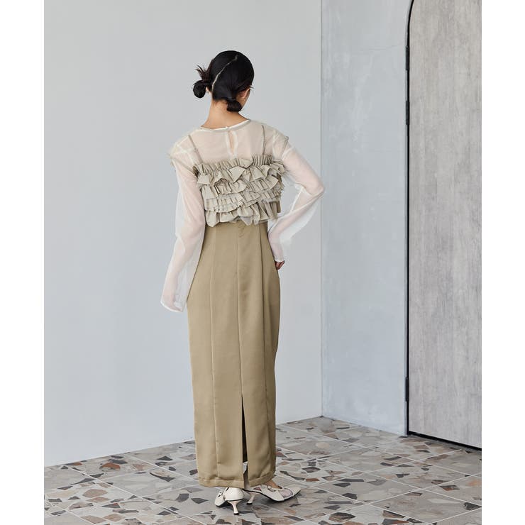 niana ニアナ タフタチュールベストセットドレス | Fashion Letter | 詳細画像8 