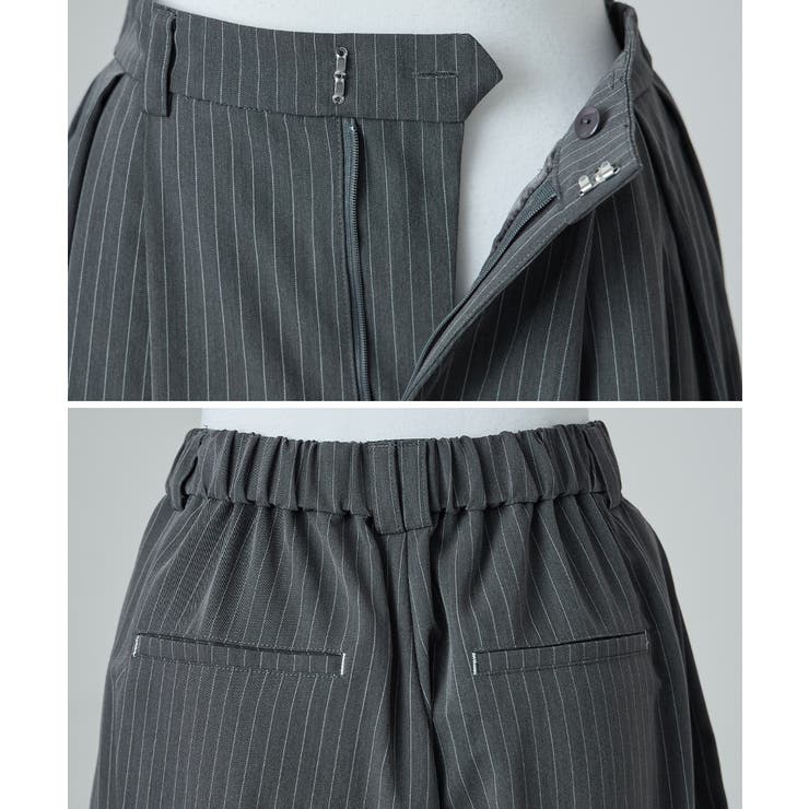 niana ニアナ ピンストライプビスチェワイドパンツドレス | Fashion Letter | 詳細画像13 