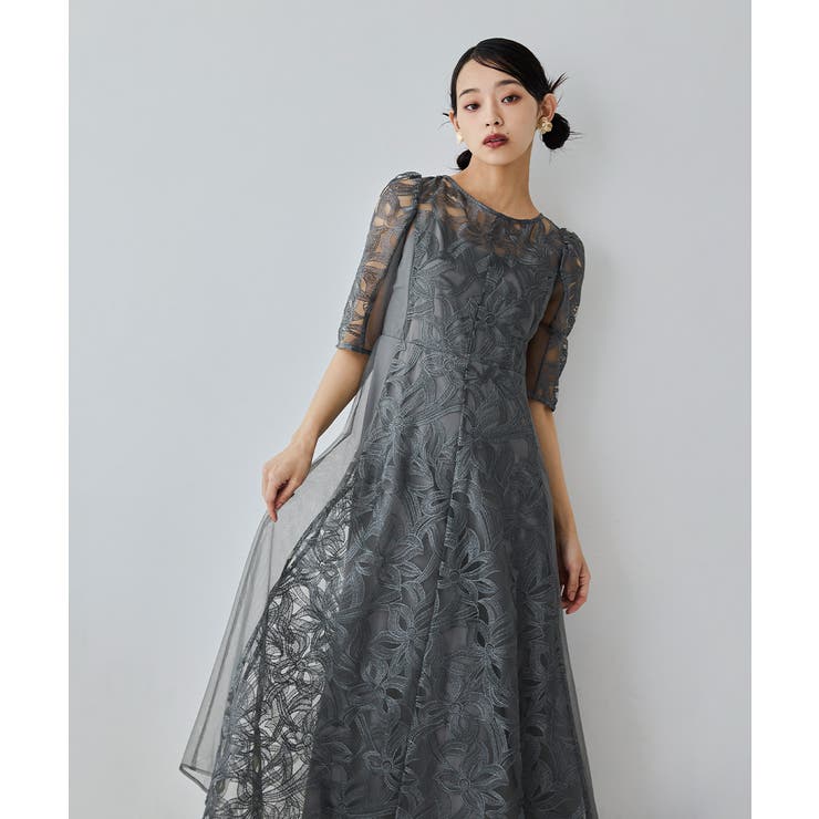 niana ニアナ フラワーレースフレアドレス | Fashion Letter | 詳細画像8 