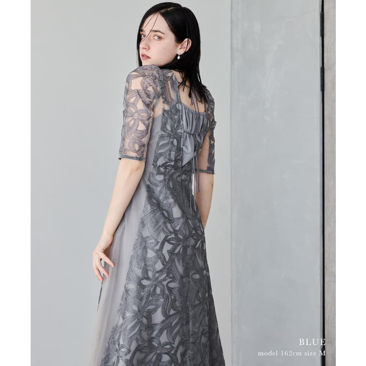 niana ニアナ フラワーレースフレアドレス | Fashion Letter | 詳細画像11 