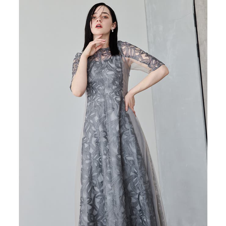 niana ニアナ フラワーレースフレアドレス | Fashion Letter | 詳細画像13 