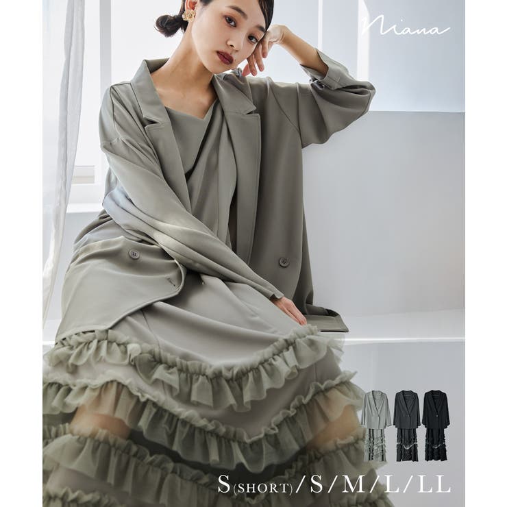 niana ニアナ トランスペアレントヘムセットアップドレス[品番