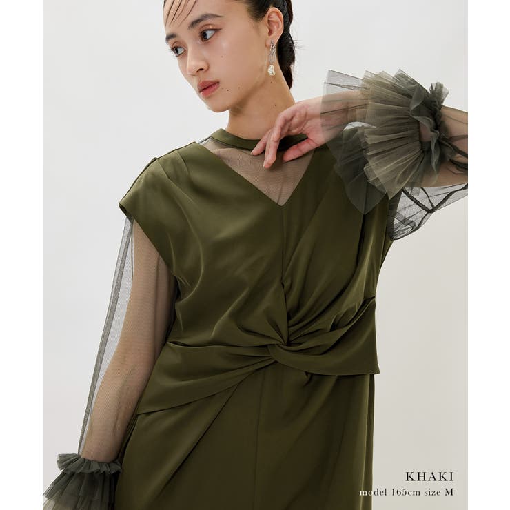 niana ニアナ フリルスリーブドレス[品番:FT000010225 niana ニアナ フリルスリーブドレス[品番:FT000010225
