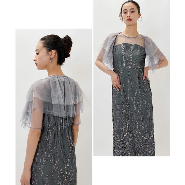 niana ニアナ マルチケープ刺繍レースドレス | Fashion Letter | 詳細画像8 