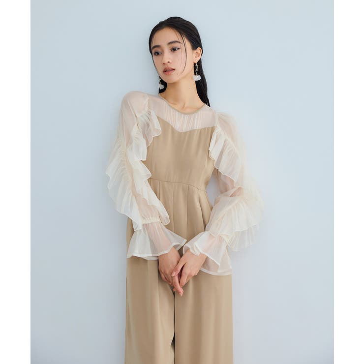 niana ニアナ シアーフリルパンツドレス | Fashion Letter | 詳細画像9 