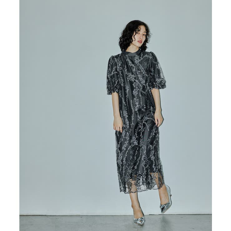 niana ニアナ 刺繍レースAラインドレス[品番：FT000009824]｜Fashion