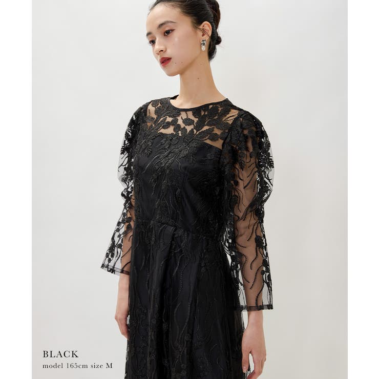 【カンちゃん】niana ボタニカル柄刺繍レースドレス カンちゃん様専用】niana ボタニカル柄刺繍レースドレス - メルカリ