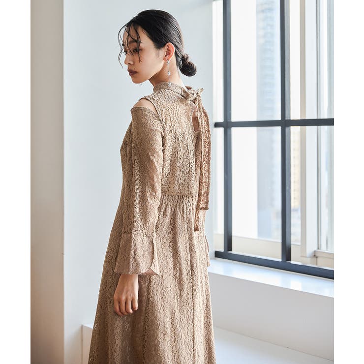 niana ニアナ ショルダークロスラインレースドレス | Fashion Letter | 詳細画像10 