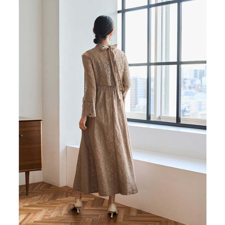 niana ニアナ ショルダークロスラインレースドレス | Fashion Letter | 詳細画像11 