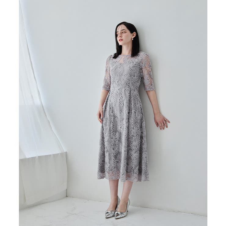 niana ニアナ フラワーレースフレアドレス | Fashion Letter | 詳細画像13 