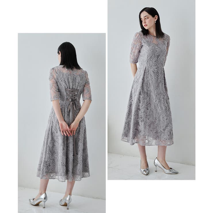 niana ニアナ フラワーレースフレアドレス | Fashion Letter | 詳細画像14 