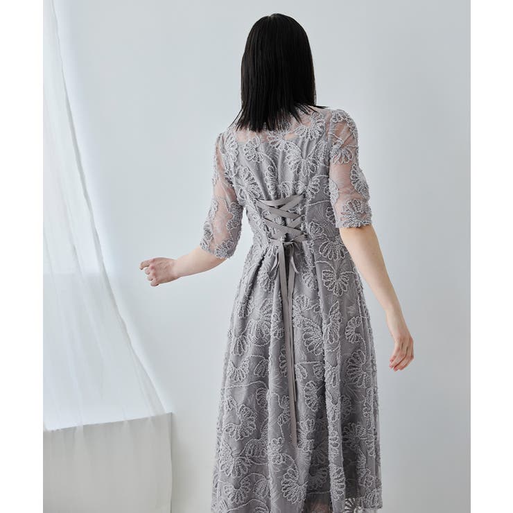 niana ニアナ フラワーレースフレアドレス | Fashion Letter | 詳細画像16 