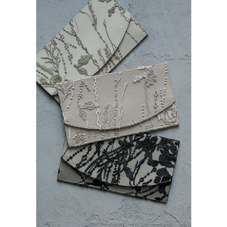 ベージュ | niana ニアナ サテン刺繍レース袱紗 | Fashion Letter
