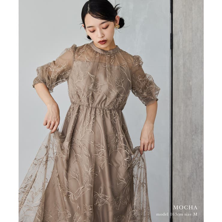 niana ニアナ ラメエンブロイダリーシアードレス | Fashion Letter | 詳細画像2 